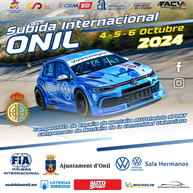 Portada Cartel Subida Internacional de Onil 2024