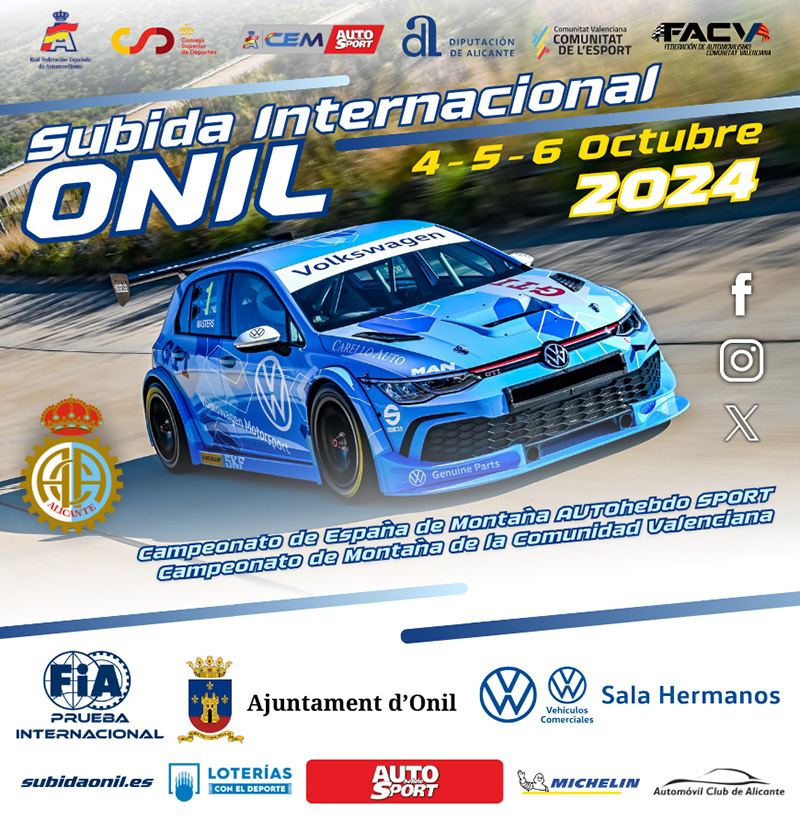 Portada Cartel Subida Internacional de Onil 2024